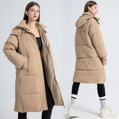 Manteau ample en coton duveté .