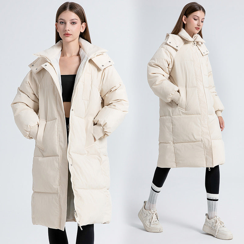 Manteau ample en coton duveté .